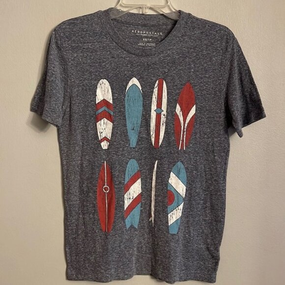 Aeropostale men short sleeve surf boards graphic tshirt - Picture 1 of 4